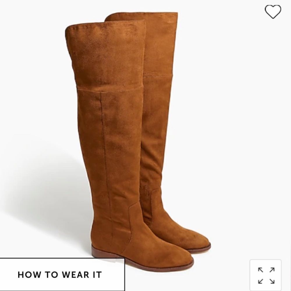J. Crew Factory Over-the-knee microsuede boots Item AG056*